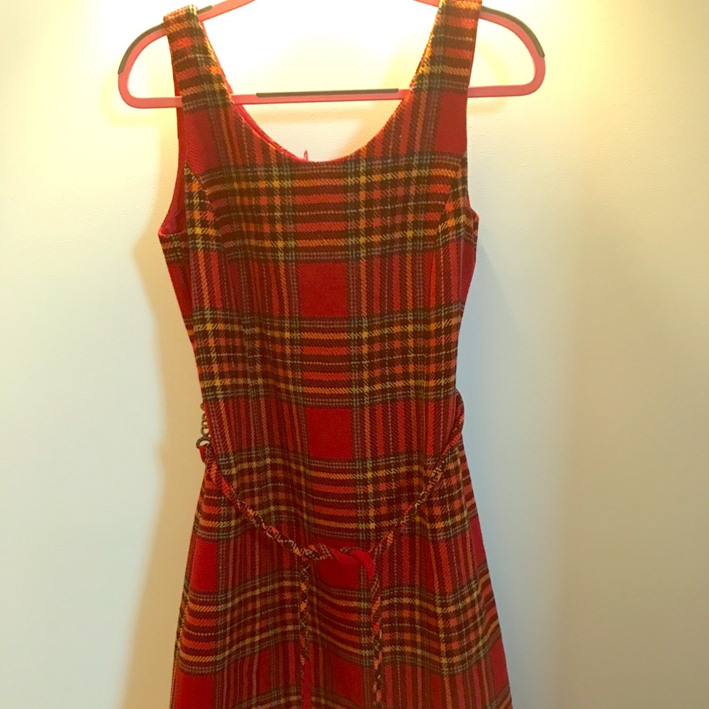 wool tartan dress